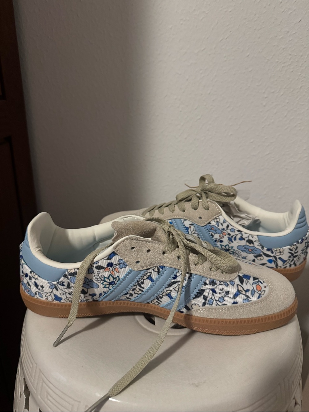 **SOLD** adidas Samba OG x Liberty London Floral Panel Suede Sneakers - Picture 4 of 5